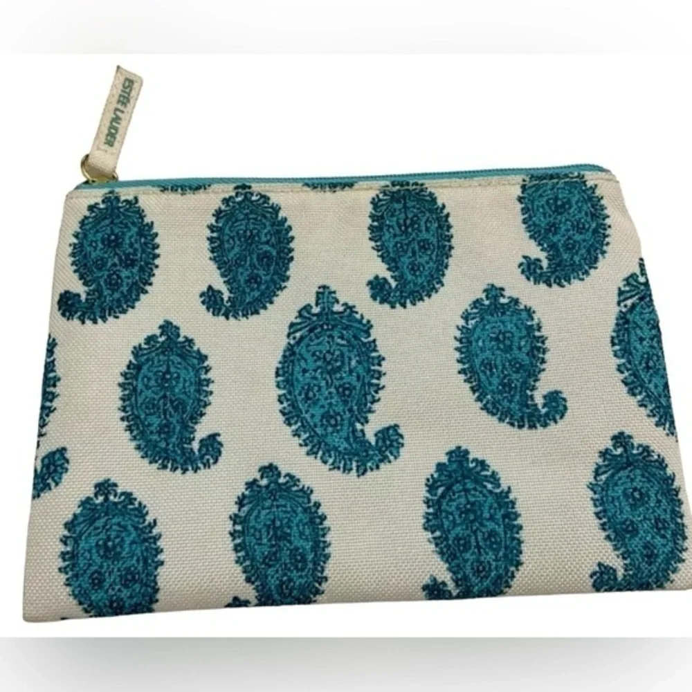 ESTEE LAUDER RARE MAKEUP BAG Brand New Blue Vintage